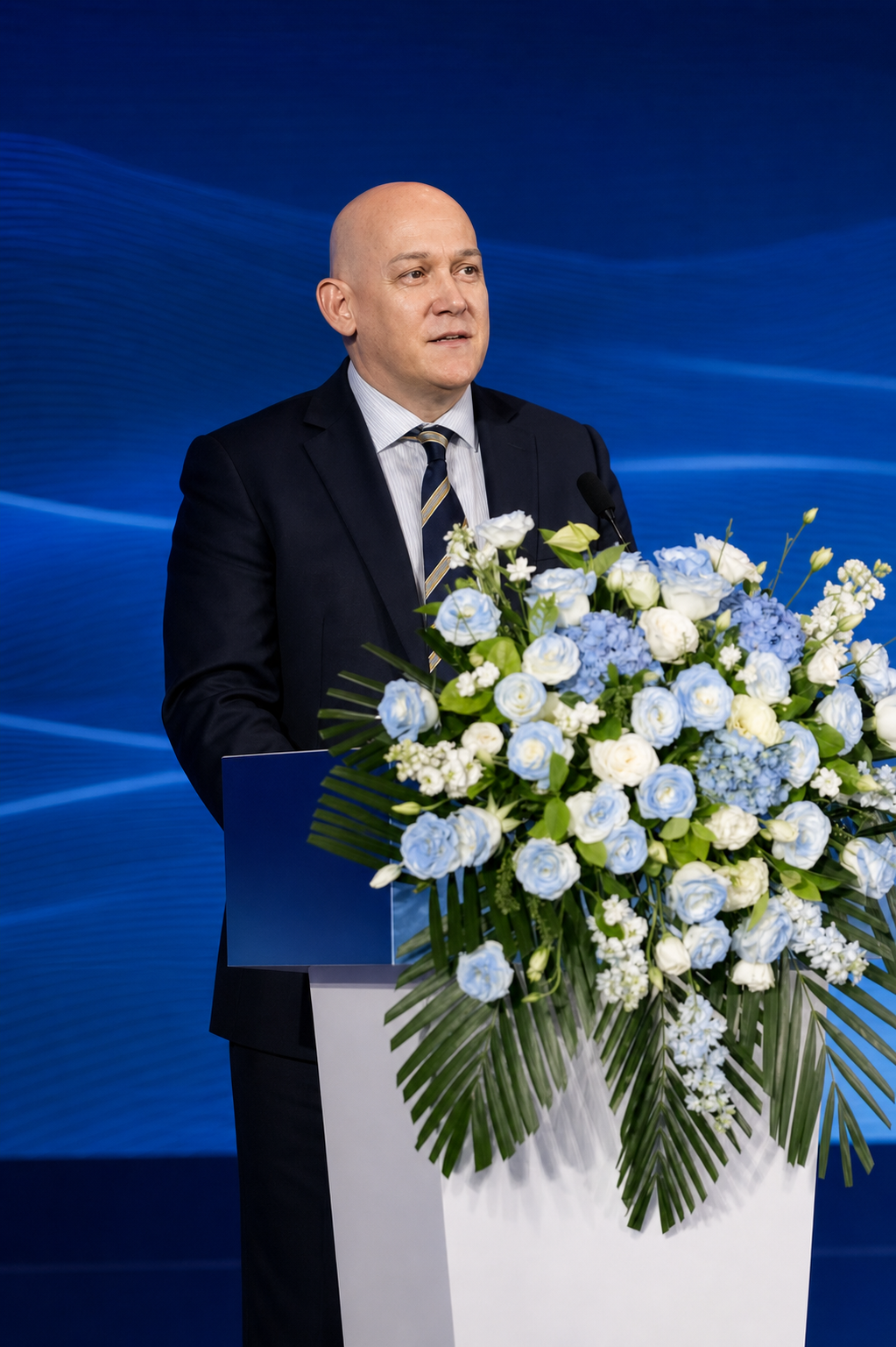 Stephen Ottewell speaking at an education event